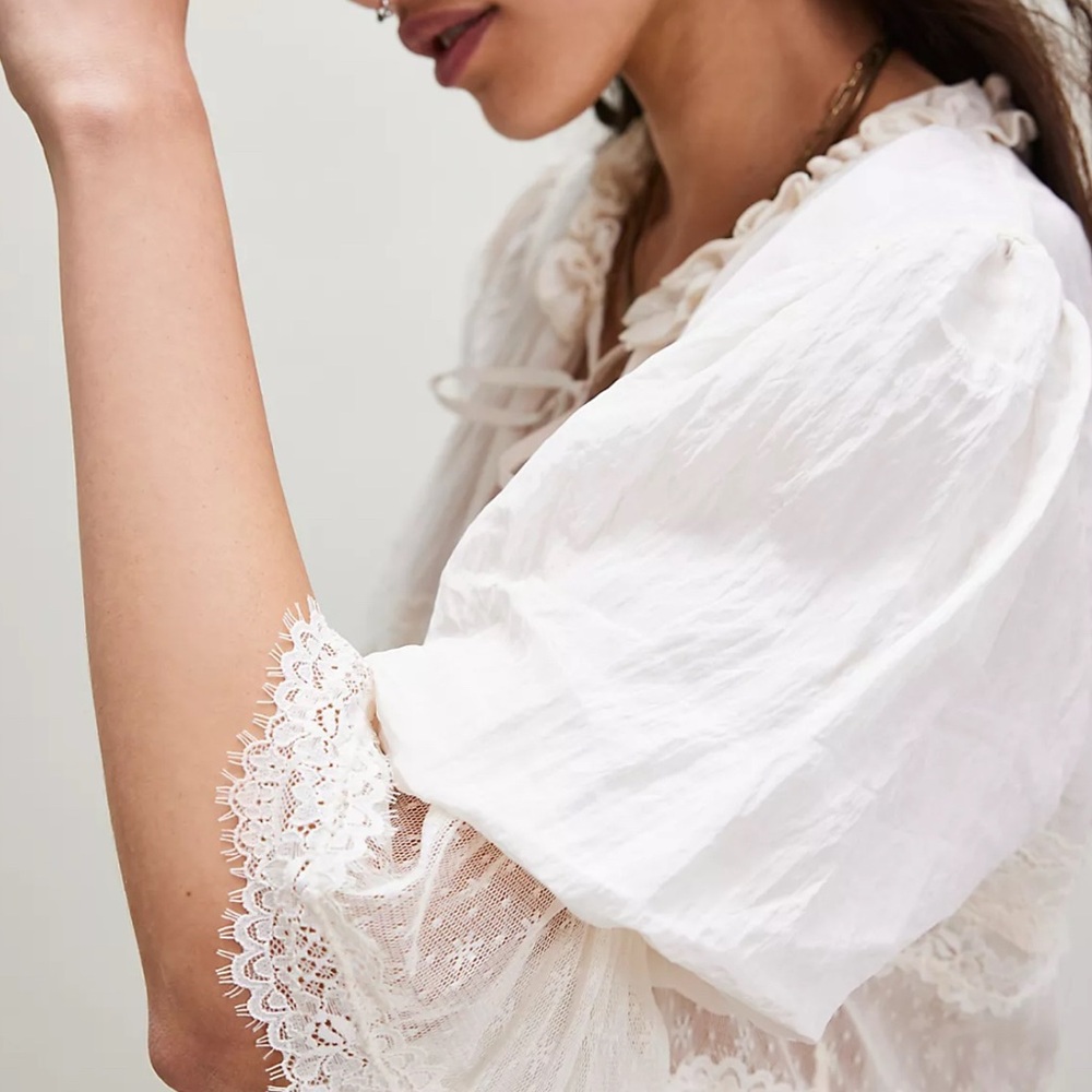Free People forever young Peasant Blouse - Picture 4 of 6